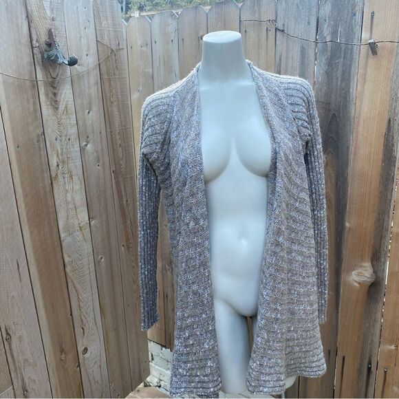 Free People Open Front Cardigan Ribbed Knit size small - Picture 1 of 8